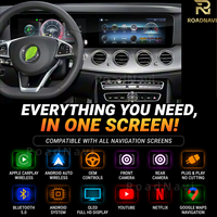 Navigation double écran Android 14 RoadNavi pour Mercedes-Benz Classe E W213 2016-2020 Lecteur multimédia CarPlay sans fil GPS