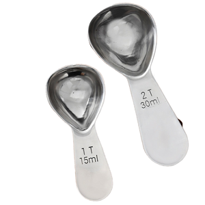 Cucharas de Acero Inoxidable 304 de Alta Resistencia para Café y Té, Espumador de Leche Eléctrico, <span class=keywords><strong>1</strong></span> Cucharadita/15 ml, 2 Cucharadas/30 ml, Ecológico, Moderno, de Grado Alimenticio - Product Image 1