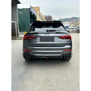 YICKU Kit Carrozzeria Stile AT per <span class=keywords><strong>Audi</strong></span> <span class=keywords><strong>Q3</strong></span>, Labbro Anteriore, Diffusore Posteriore, Spoiler, Ala Superiore in Fibra di Carbonio - Product Image 4