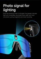 Lunettes Intelligentes IA L805 4 Go avec Caméra POV 8MP, Lunettes ChatGPT, Enregistrement Vidéo ENC, Lunettes de Soleil pour Cyclisme en Extérieur, Contrôle Tactile par Application
