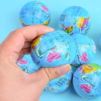 Ballon anti-stress en mousse PU en gros d'usine, jouet éducatif, ballons de compression de la Terre pour enfants