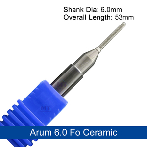 Forets Fraises en carbure Fraises à blocs en verre céramique Outils de placage <span class=keywords><strong>diamant</strong></span> pour fraiseuse <span class=keywords><strong>Arum</strong></span> 6.0 - Product Image 2