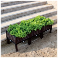 Jardinières surélevées, jardinières de balcon pour légumes, conteneurs de jardinage sur toit, pots de fleurs rectangulaires