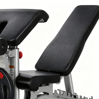 Chaise d'entraînement multifonctionnelle en métal pour haltères - Banc d'exercices oblique horizontal pour triceps et cuisses