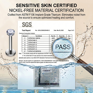 JiaXin ASTM-F136 <span class=keywords><strong>Titanio</strong></span> <span class=keywords><strong>de</strong></span> grado implante con rosca interna y sin rosca, tipo push-pin, para <span class=keywords><strong>piercing</strong></span> <span class=keywords><strong>de</strong></span> nariz, daith, cartílago y aretes <span class=keywords><strong>de</strong></span> circonita - Product Image 5