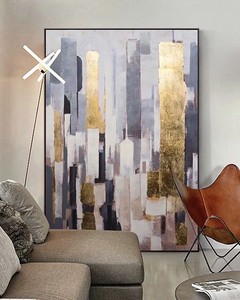 Pittura astratta dipinto paesaggio colorato parete di casa decorazione Hotel <span class=keywords><strong>con</strong></span> cornice moderna di colore brillante astratto su tela - Product Image 1