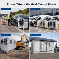 Nouvelle station de recharge mobile pour véhicules électriques EONDRIVE 140 kWh 120 kW avec stockage d'énergie par batterie et chargeur DC pour les opérations de flotte et de dépôt