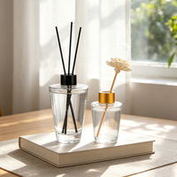 Bouteille diffuseur d'arômes pour la maison 100ml 200ml, bouteille diffuseur noire avec bâtonnets