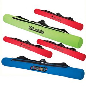 6 Can Cooler Sleeve - Neoprene Insulated 6-Pack Cooler Sling Tube with Adjustable Shoulder Strap - Product Image 5