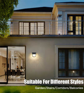 Thiết Kế Mới Hiện Đại Trang Trí Bên Ngoài Không Thấm Nước Ngoài Trời Led Bước Cầu Thang Boong Vườn Tường Năng Lượng Mặt Trời Hàng Rào Bài Đèn - Product Image 4