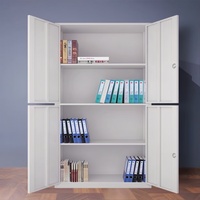 Armoire de classement en acier métallique durable et robuste, armoire d'archives de bureau moderne et minimaliste avec tiroirs