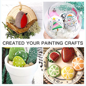 DIY eğitim Diy oyuncak seti taş boyama Mini kaya sanat boyama kiti çocuklar için - Product Image 4