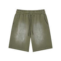 Shorts décontractés pour hommes 360G en maille noire vintage avec cordon de serrage, style athlétique et détente