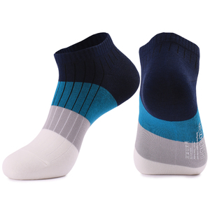 C050404RC 도매 면 여름 양말, 맞춤형 세련된 화려한 남성용 통기성 스트라이프 양말 - Product Image 5