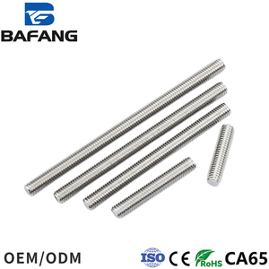 304/316/201/נירוסטה בר חוט 1 מטר, הברגה הברגה הברגה m3m4m5m6m8 m10 - Product Image 4