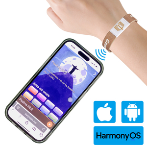 Bracelets promotionnels en polyester imprimé, 1,5 cm de largeur, 1 mm d'épaisseur, décontractés, sécurisés, NFC RFID, pour concerts - Product Image 1