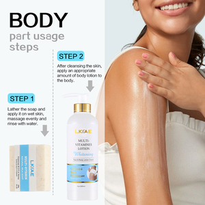 LKIAE Etiqueta Privada belleza brillo reafirmante productos para la piel regalo cuidado del cuerpo conjunto para piel oscura logotipo personalizado - Product Image 6