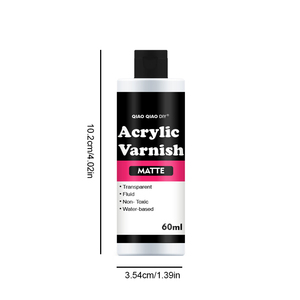 Timesrui 60ml rõ ràng Acrylic Varnish Sealer không vàng không độc hại bóng kết thúc thích hợp cho jesmonite & đất sét bóng & thạch cao bột - Product Image 3