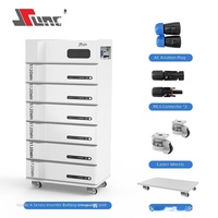 Batterie domestique de stockage d'énergie au lithium fer phosphate 51,2 V 600 Ah 30 kWh 5,5 kW avec onduleur 30 degrés, haute efficacité, 295 kg