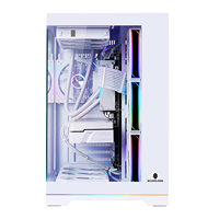 PC de Escritorio Sea View con AMD 7 7700 de 10 Núcleos, 32 GB de RAM, SSD NVMe de 1 TB, Tarjeta Gráfica RX9060 XT de 16 GB, Refrigeración Líquida, para Juegos de Alto Rendimiento