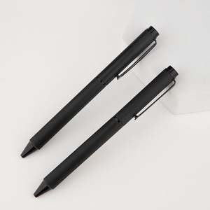 Bolígrafo de Aluminio Negro Cepillado con Acabado Mate Personalizado, Bolígrafos de Punta Redonda / Bolígrafos de Rodillo / Lápiz Mecánico - Product Image 6