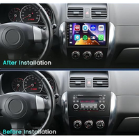 Autoradio Android pour Suzuki SX4 2006-2013 Écran tactile Stéréo de voiture Lecteur vidéo GPS avec Carplay sans fil BT FM USB WIFI AUDIO