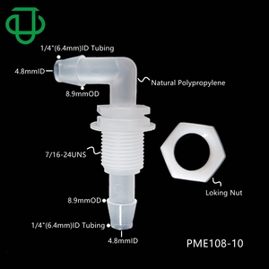 Nhựa 1.6mm đến 12.7mm hose barb bảng điều chỉnh gắn threading ống thép gai vách ngăn Union Ống nối ống phù hợp - Product Image 2