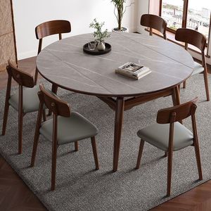 Un piccolo appartamento moderno ed espandibile quadrato <span class=keywords><strong>e</strong></span> rettangolare con tavoli da pranzo <span class=keywords><strong>e</strong></span> sedie in legno massello in stile nordico - Product Image 3