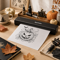 Imprimante thermique sans encre Xprinter P84 pour pochoirs de tatouage, portable, format A4, rechargeable, pour les artistes tatoueurs professionnels