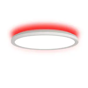 Best selling ultra-thin backlight RGB quality ceiling lamp remote control full-color double-sided led round bedroom lamp
