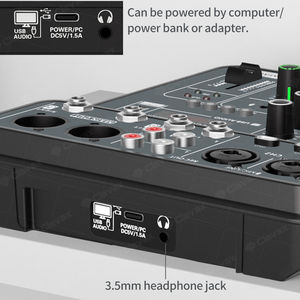 <span class=keywords><strong>Mini</strong></span> mezclador de Audio CLAVAX profesional 48V Phantom Power <span class=keywords><strong>Mini</strong></span> mezclador Usb interfaz de Audio portátil de 4 canales - Product Image 3