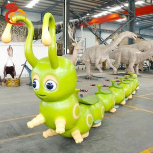 Maßge schneiderte hochwertige anima tro nische Tier fahrt Caterpillar Amusement Train für Indoor-Abenteuer parks und öffentliche Nutzung - Product Image 2