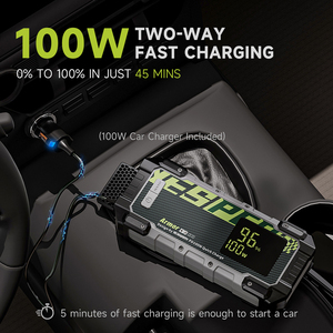 YESPER Armor Model 12V Charge Rapide 20000mAh Démarreur de Voiture Portable et Batterie Externe pour Voyage, JS-383 Démarreur de Voiture A - Product Image 6