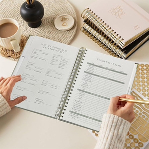 Agenda per <span class=keywords><strong>Matrimonio</strong></span> in Lino con Anelli, <span class=keywords><strong>Organizzatore</strong></span> per Sposa, Personalizzabile con Logo, Quaderno per Pianificazione <span class=keywords><strong>Matrimonio</strong></span> OEM - Product Image 2