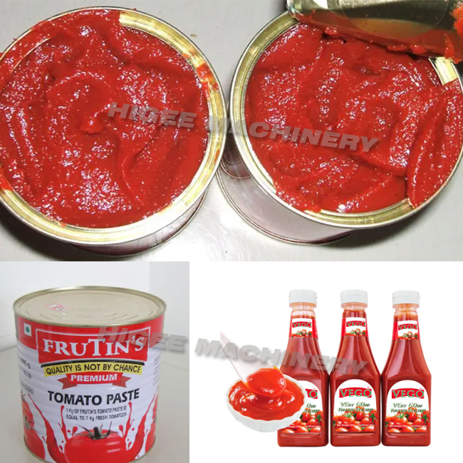 Canned tomato paste filling seaming machine with sauce bottling machine beverage machinery