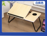 Bureau de dortoir pliable en bois Bureau de lit réglable en hauteur avec fonction paresseuse pour bureau à domicile ou étude