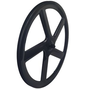 Z5 פחמן 5-דיבר מסלול אופניים גלגל thru אקסל 700c הקדמי ללא חוט הקלדה עם בלם דיסק מערכת הבלם v - Product Image 5