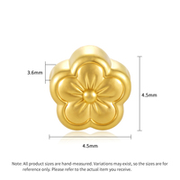 Bracelet de fleur en or massif de luxe 24K perlé Unique Micro or dur accessoires de bijoux haut de gamme composants de résultats de bijoux