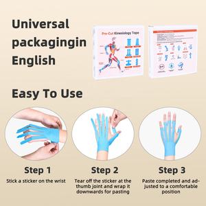 Cinta intramuscular <span class=keywords><strong>de</strong></span> kinesiología deportiva muscular precortada <span class=keywords><strong>para</strong></span> prevenir la tensión muscular <span class=keywords><strong>para</strong></span> el soporte del tendón del dedo, Parche <span class=keywords><strong>de</strong></span> vendaje <span class=keywords><strong>de</strong></span> protección - Product Image 5
