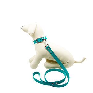 Collar de rastreo GPS para perros Muker, de nailon recubierto de PVC, con remaches, resistente a la abrasión, patrón sólido, para perros pequeños - Product Image 6