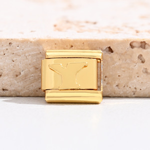 Pulsera con Letras del Alfabeto, Chapada en Oro, Modular, con Dijes, Regalo de Joyería para Mujer, Accesorio de Moda - Product Image 2