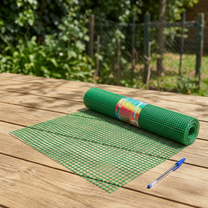 Electrowelded <b>Plasticized</b> <b>Fence</b> <b>Mesh</b> 13x13 / 60 cm. Roll 25 meters - Product Image 2