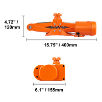 Cric hydraulique électrique tout-en-un 3 tonnes 5 en 1 12V en alliage d'aluminium et d'acier, clé à choc, gonfleur de pneus, lumière LED intégrée