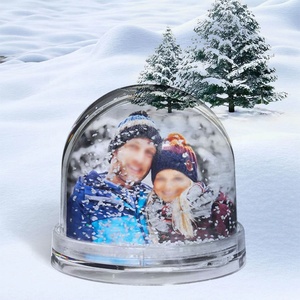 Boule à <span class=keywords><strong>neige</strong></span> en plastique personnalisée souvenir cadre <span class=keywords><strong>photo</strong></span> Marco De Fotos avec sublimation <span class=keywords><strong>effet</strong></span> de paillettes d'eau pour les photos - Product Image 6
