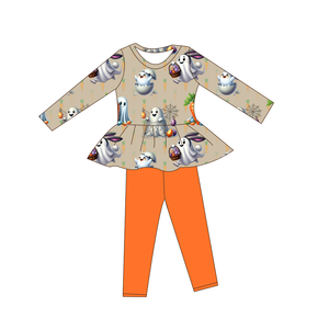 <span class=keywords><strong>2025</strong></span> Mới Nhất Mùa Thu Cô Gái Quần Áo Bộ Halloween In Ấn Tùy Chỉnh <span class=keywords><strong>Peplum</strong></span> Top Phù Hợp Với Xà Cạp Hai Mảnh Trang Phục - Product Image 6