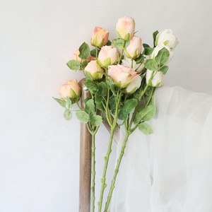 Roses artificielles en soie, 1 pièce, fausses fleurs, pour le mariage, pour la maison - Product Image 6