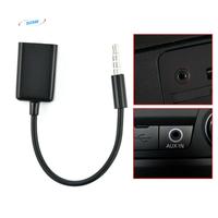 Adaptateur de câble audio pour voiture 3,5 mm mâle vers USB femelle avec prise en charge OTG pour audio AUX