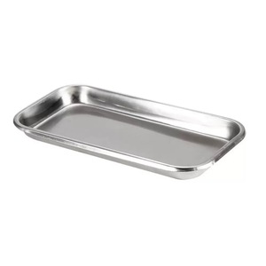 Plateau carré en acier inoxydable 304, style simple, pour servir des sauces, de l'eau ou des desserts (référence 201301) - Product Image 5