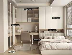 High Quality Modern <b>Single</b> Tatami Wood Desk with <b>Storage</b> Cabinet Good for Space Saving - Product Image 3