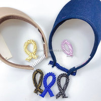 Corde à chapeau élastique bouclée en spirale pour femmes personnalisée corde bouclée réglable pour chapeau à visière